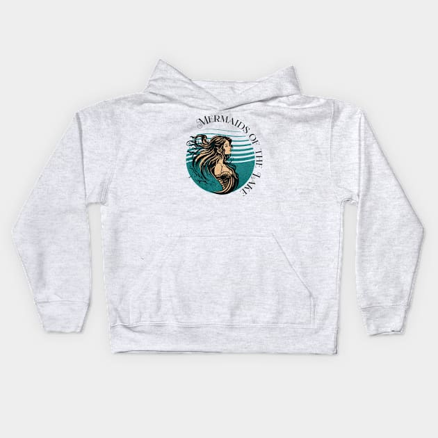 Mermaids of the Lake Kids Hoodie by LexieLou